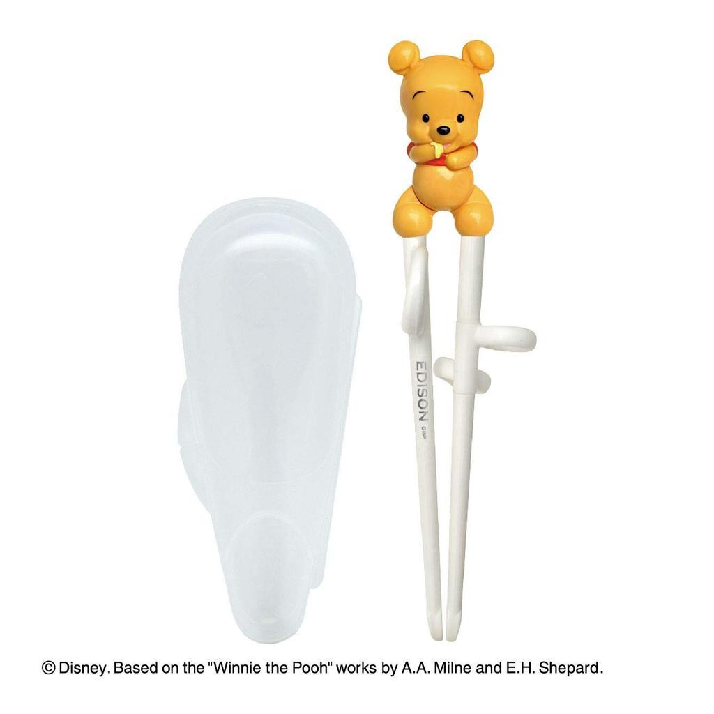 Edison Chopsticks for Left Handed People with Baby Pooh Case,