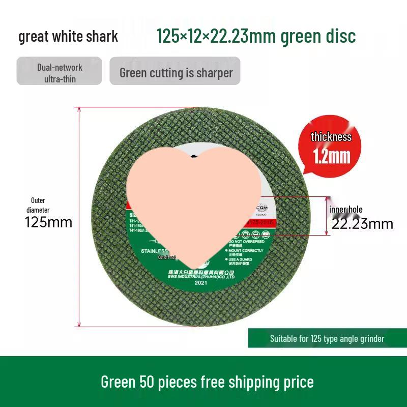 Great White Shark 100mm Stainless Steel Angle Grinder Blade - Sharp & Durable Cutting Wheel