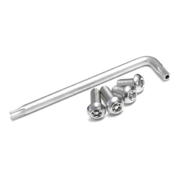 Set of Stainless Steel M8 Anti-Theft Security Screw/Bolt Kit w/Locking Key