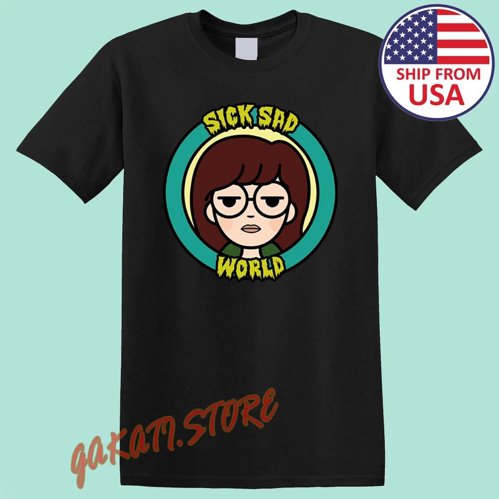 Daria Sick Sad World Men s Black Size S-5XL S
