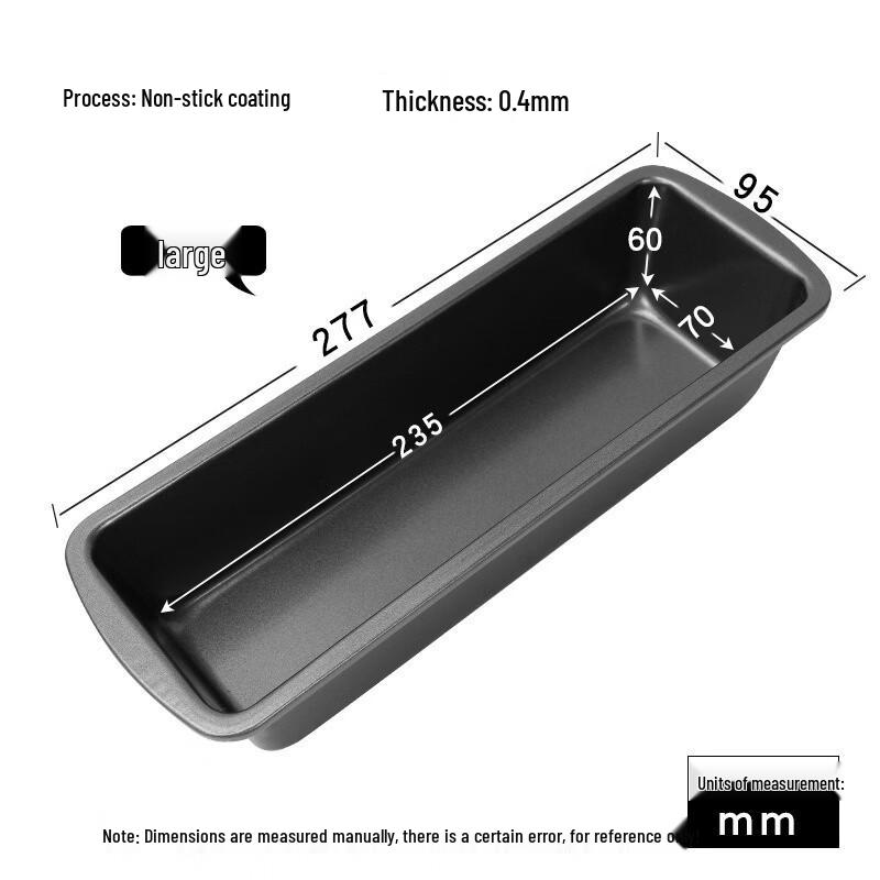 MDNG Non-stick Rectangular Loaf Pan Set (3-Pack)
