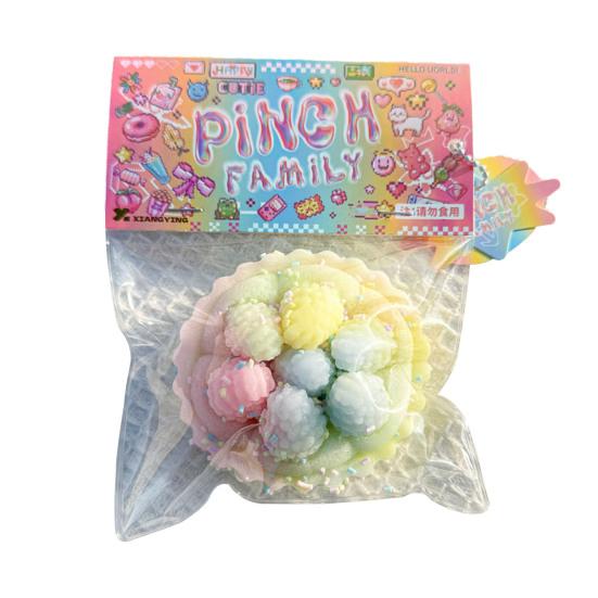 Waffel-Quetschspielzeug, langsame Rückfederung, Stressabbau, Hasen-Dessert, Katzenpfote, zerquetscht, sensorisches Zappelspielzeug, Kneifspielzeug, Geburtstagsgeschenk für Kinder und Erwachsene