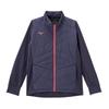 Mizuno Techfill Breath Thermo Training Light Navy Jacket, Heat-Generating Material, Water-Repellent, 32MEC535,