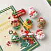 8 Stück Festliches Weihnachtsmagneten Set Feiertagsthema Kühlschrankmagnete Rechteck Schneemann Weihnachtsmann Rentier Designs Dekoration
