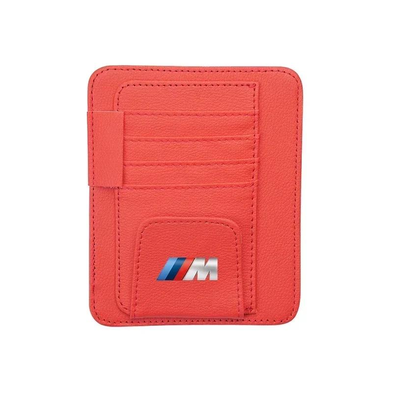 -Car Visor Storage Bag ID Card Glasses Organized Clip For BMW E46 E90 E60 F30 F10 E39 E36 F20 G20 G30 E92 E87 E91 X5 E70 F11 E30