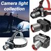 Large Collection of Headlights, Super Bright Rechargeable LED Headlights, Waterproof Camping Headlights