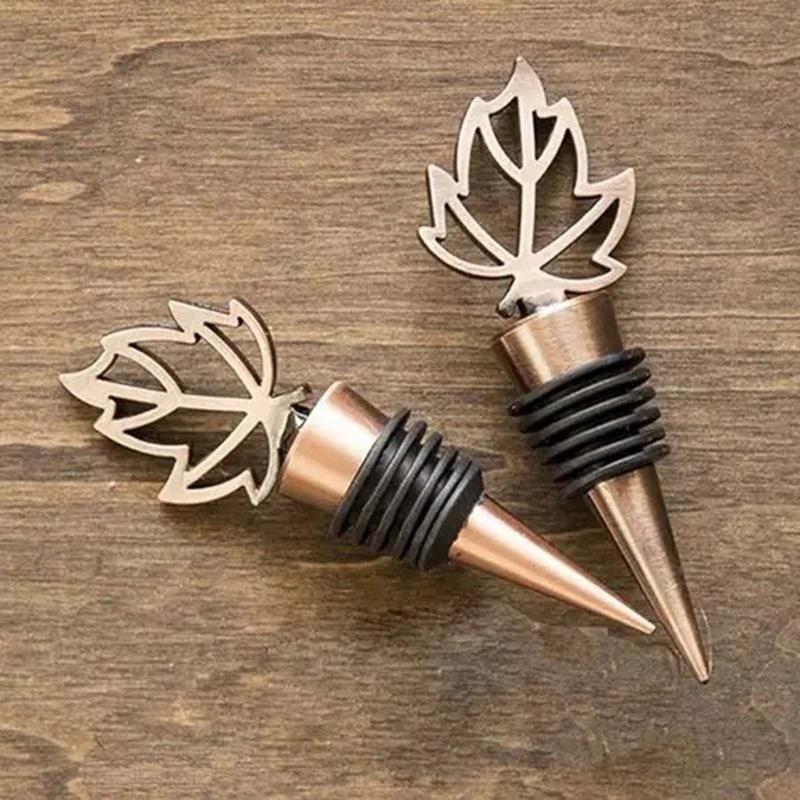 Maple Leaf Wine Stopper Sealed Champagne Bottle Cap Stopper Unique Wine Bottle Decoration Wine Pourer Stopper