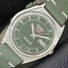 VINTAGE SEIKO 5 AUTOMATIC 6309A JAPAN MENS GREEN COLOR DIAL WATCH A701237-5 R206a-a701237