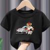 Hot Sale Teddy Bear Print  Childrens Clothing Tshirt Clothing Summer Casual Funny  Boys Baby Girls Tshirt Clothes Kids