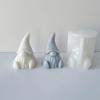 DIY Candle Silicone Mold 3D Gnome Christmas Handmade Gypsum Soap Cement Resin Molds Festival Xmas Gift Candle Making Supplies