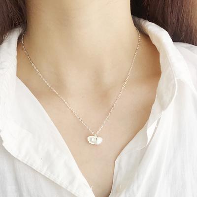 Japanese Temperament Shell Necklace Sweet Short Imitation Pearl Pendant Women'S Collarbone Chain Temperament Personalized Simple Gift