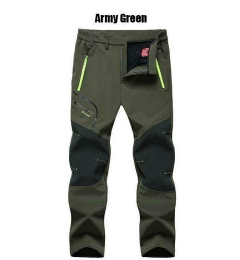 Pantaloni de drumeție din lână iarnă în aer liber Bărbați Camping Alpinism Trekking Ski Pantaloni
