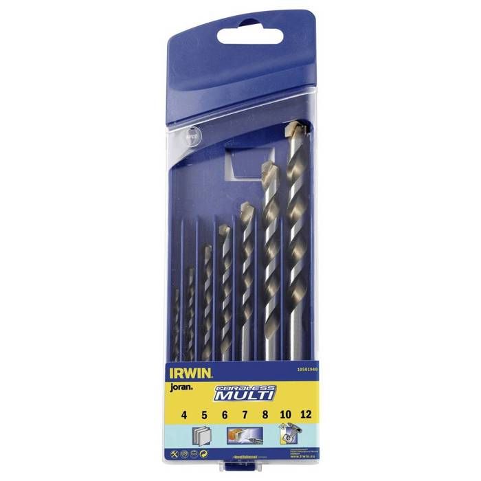 Set de 7 forets sans fil 4/5/6/7/8/10/12 mm de Irwin 10501940
