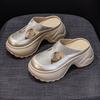 Small thick-soled bag head slippers women's 2025 new one-pedal lazy outer wear casual fashion versatile cool slippers