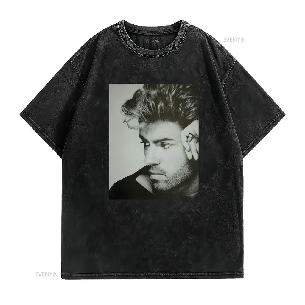 George Micharl Careless Whisper Ultra Cotton T Shirt Vintage Washed Fashion Breathable Soft Graphic Comfortable Casual Slightly