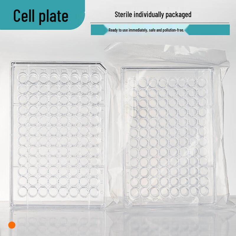 96-Well Round-Bottom Transparent Microplate with Lid