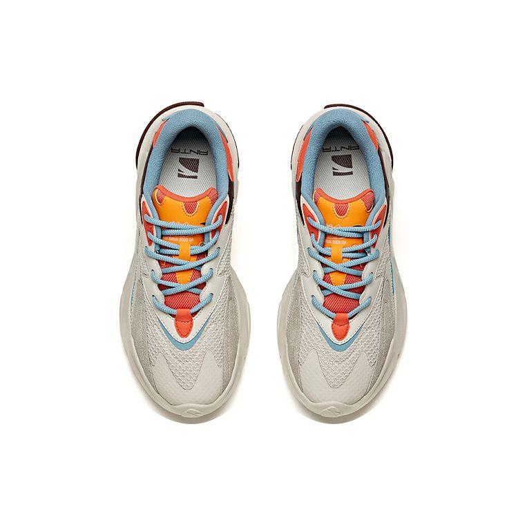 Anta Pulse Trendy Comfortable Wear-Resistant Breathable Low-Top Skate Shoes Men Sneaker Caramel-Orange 912048850-4