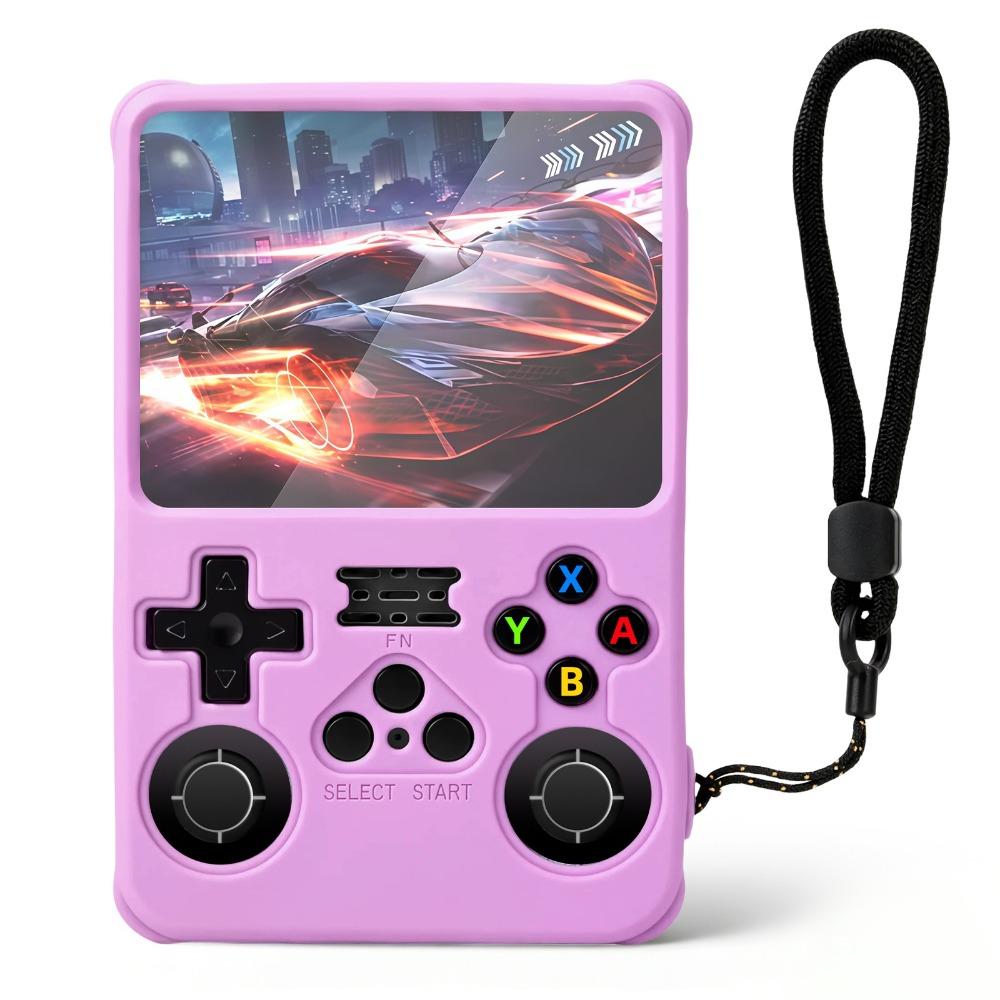 Dustproof Game Console Cover Silicone Sleeve Shell New Protective Case for R36S Accessories фиолетовый