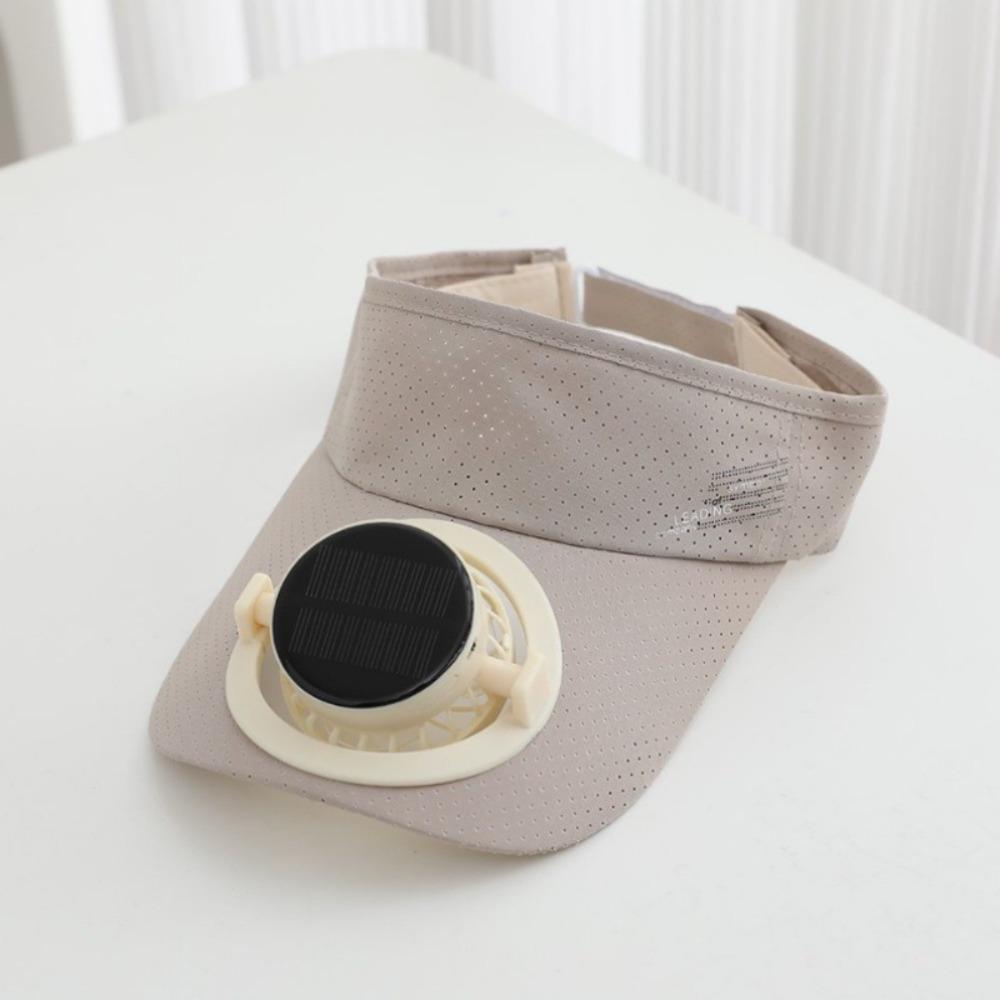 Quick-drying Solar Fan Sun Visors Hat USB Charging UV Protection Unisex Sun Hat Adjustable 300/600mA Baseball Cap Summer Outdoor
