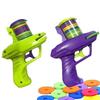 Funny Cat Toys Creative Turnip Gun with Reusable Foam  Flying Disc Pet Hunting Interactive Toy Dog Cat Pet Supplies