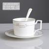Ceramic coffee cup set handpainted goldpainted English cup saucer hotel coffee milk tea cup