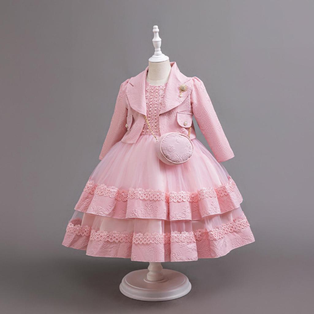 Completo Due Pezzi Floreale per Bambina - Outfit di Compleanno per Neonati e Bambini Piccoli