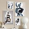Abstract Fashion Figure Lady Picture Canvas Painting Poster, Wall Art, Watercolors Print, Modern Home, Living Room Decor
