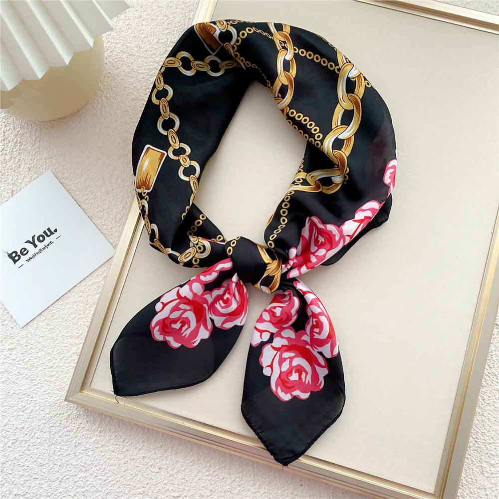 Decorație de modă Esarfă Bentita de păr Cravată Păr 70 Eșarfă pătrată mică Eșarfă de mătase Primăvară și toamnă femei Versatil Eșarfă mică Eșarfă profesională