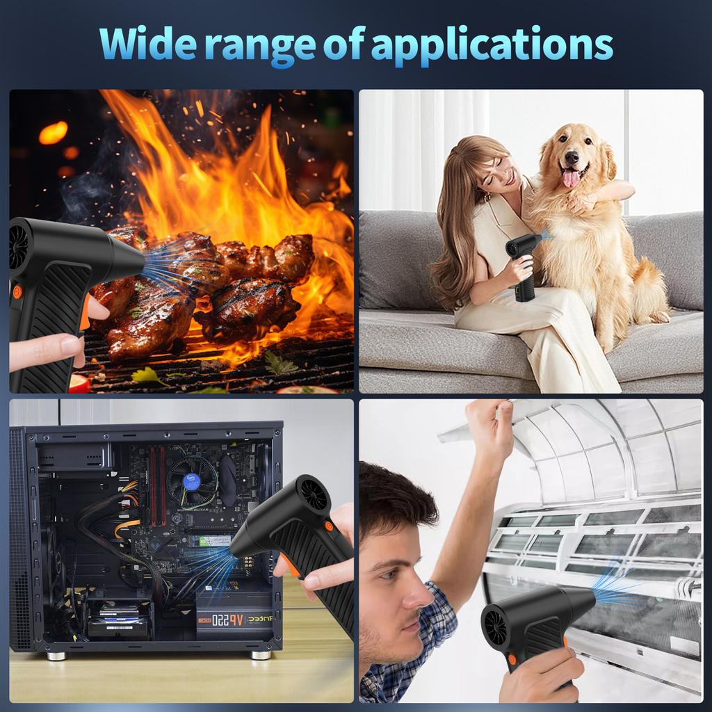 Handheld Ducted Turbofan 110,000RPM Jet Fan Lithium Violent Fan Portable Car Washer Multifunctional