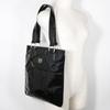 LOEWE anagram Tote Bag black enamel Women Used