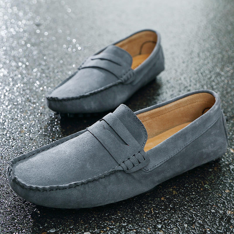 Fashion Casual Leather Men's Slip On Shoes Comfy Elegantes Loafers New Mens Business Shoes All-match Male Walking Flats Driving Footwear