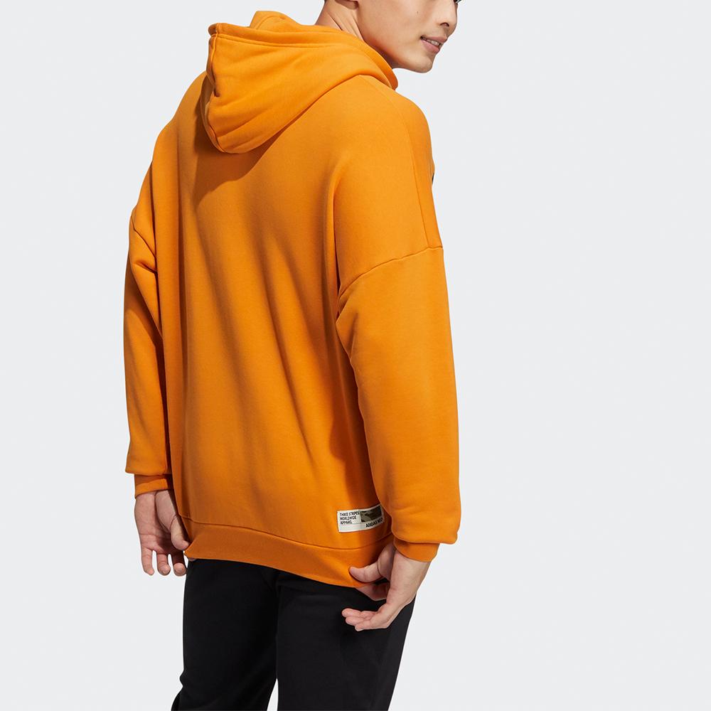 Adidas Neo Ard Hoodie With Large Logo Print Men Hoodies Orange HG1607