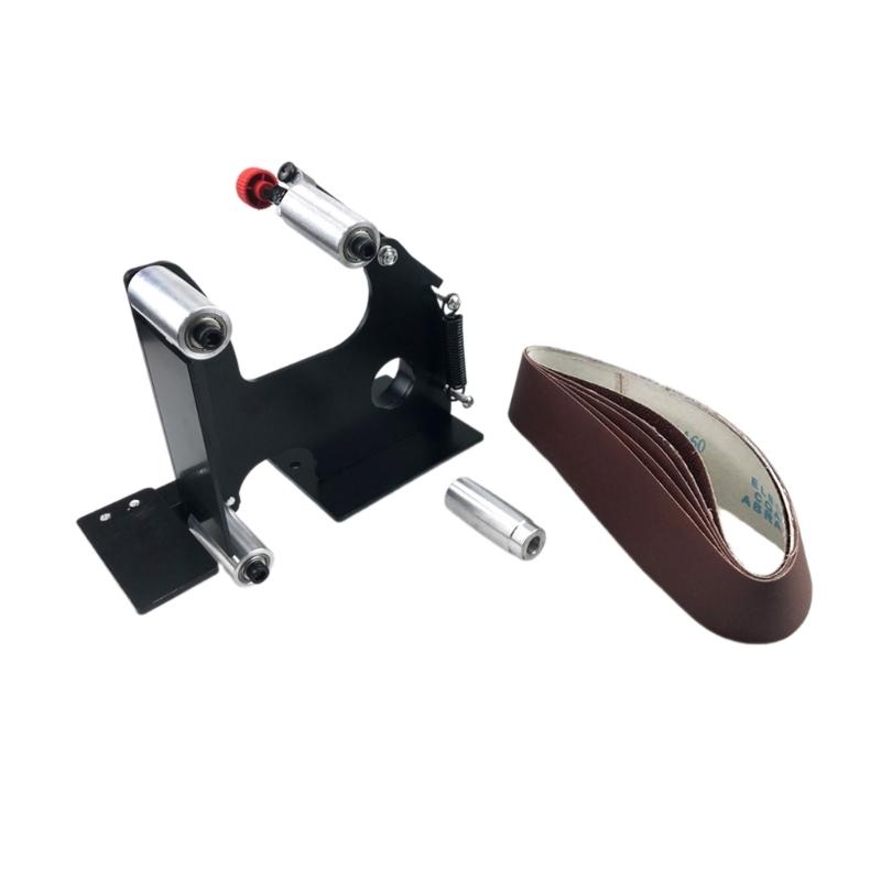 

Angles Grinder Belt Sander Attachment,Mini Electric Angles Grinder Belt Sander Attachment Replacement Bearing Sanding Belt