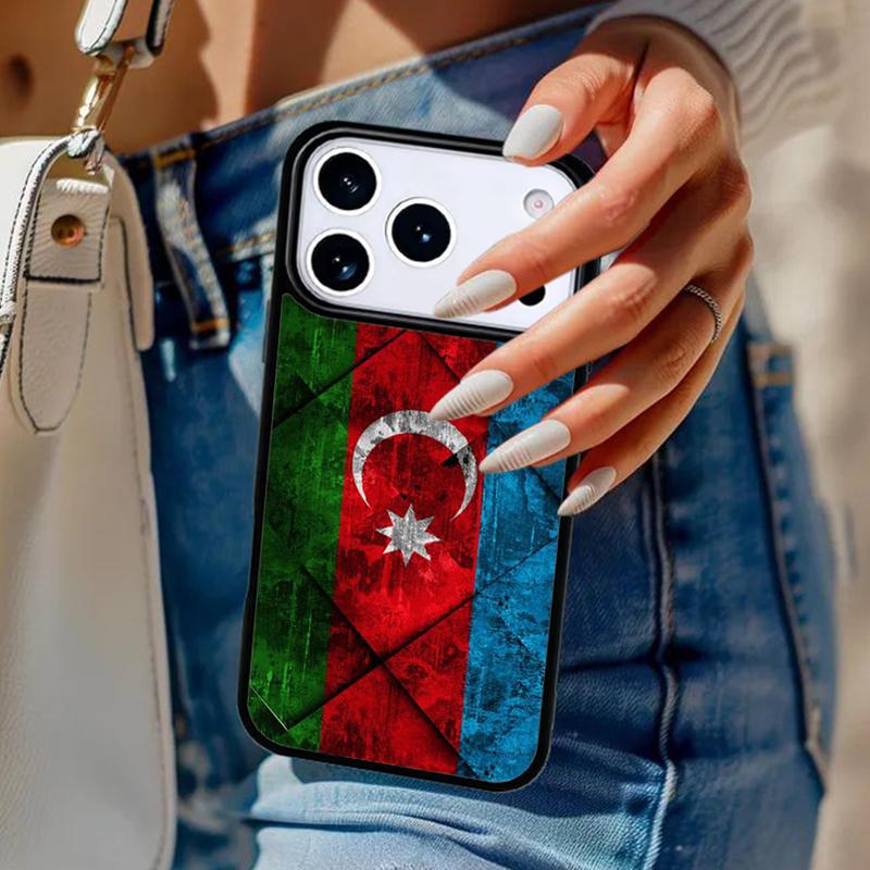 Azerbaijan Flag Soft Phone Case For iPhone 17 Air 14 15 13 12 Max Cover For Apple 14 15 16 16e 11 Pro Max Plus Coque