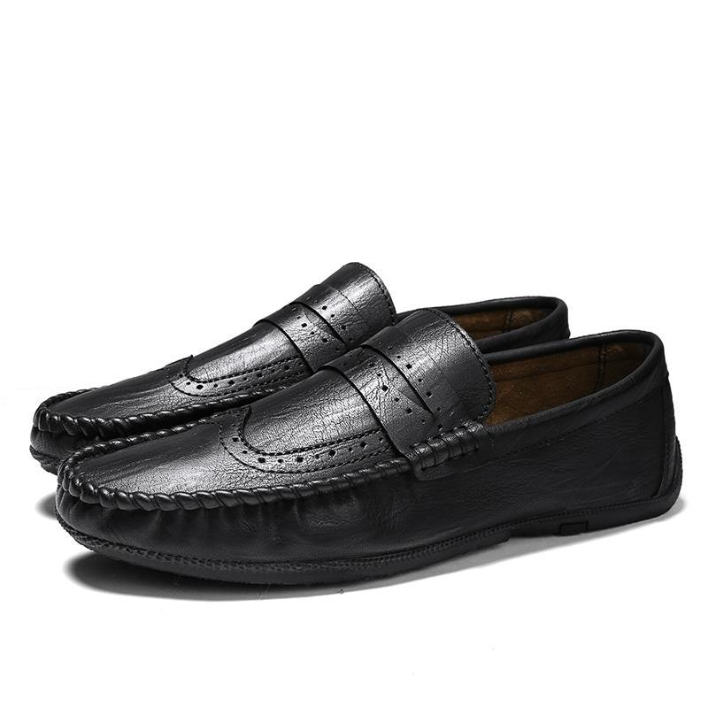 

Fashion Leisure fashion men s soft soled shoesOxfords for Male Wedding Party Office Business Casual ShoeGentleman Comfort shoes 44 чёрный