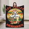 Los Pollos Hermanos Knitted Blanket Breaking Bad  Wool Throw Blankets Summer Air Conditioning Personalised Lightweight Bedsprea