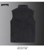 Herren Plus Size Wendeweste mit Stehkragen aus Fleece