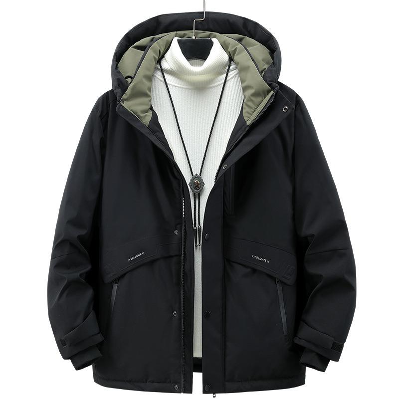 M8XL Fattened Plus Size% White Duck Down 24 Winter Down Jacket Trendy Brand Thickened Warm Jacket Men's Clothing