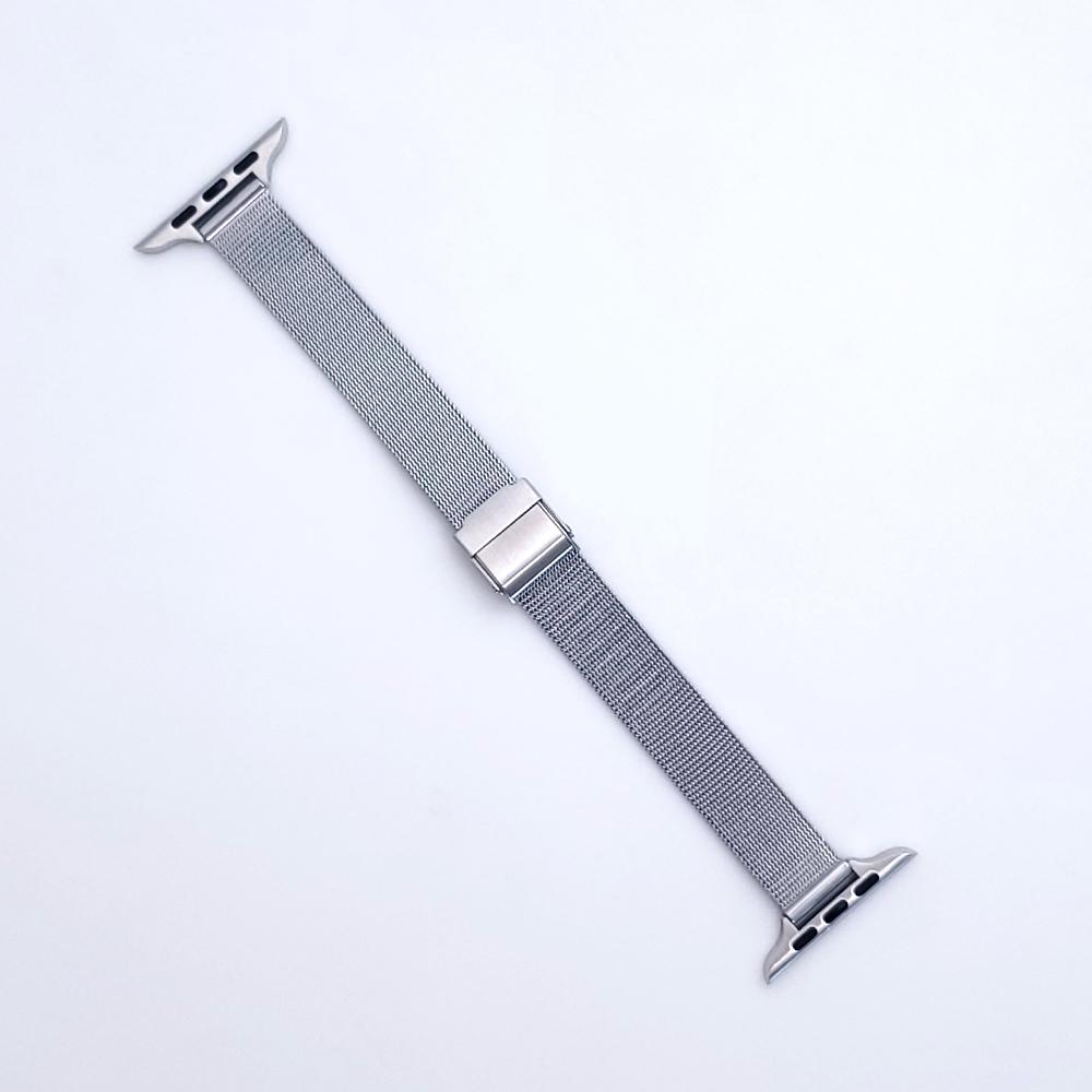 Slim Metal Stainless Steel Bracelet For Apple Watch Series 6 SE 5 Strap Band For iWatch 40mm 38mm 44mm 42mm Women Mesh Watchband