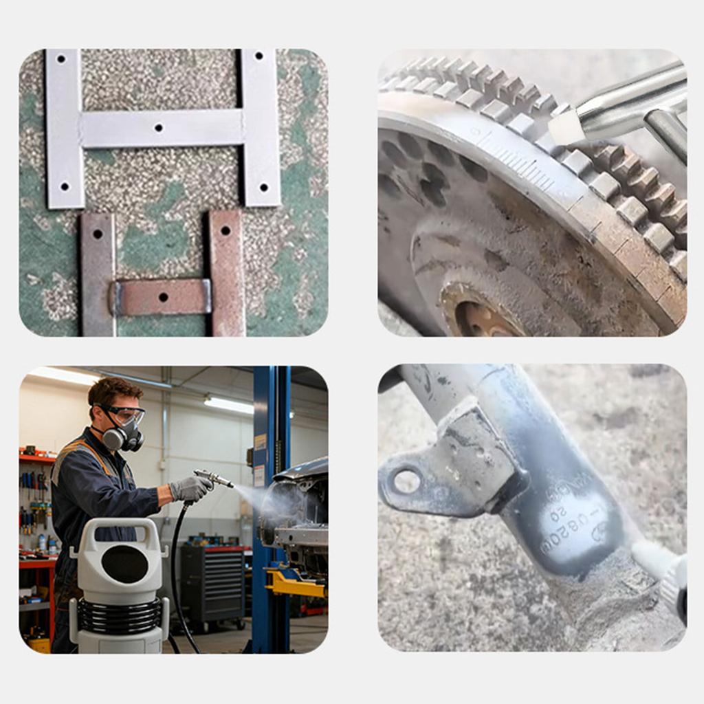 Compacted Sandblasting Guns with Anti Kink Hose Designed for Hard to Reach Areas Lightweight Construction Includes Multiple Connector Type