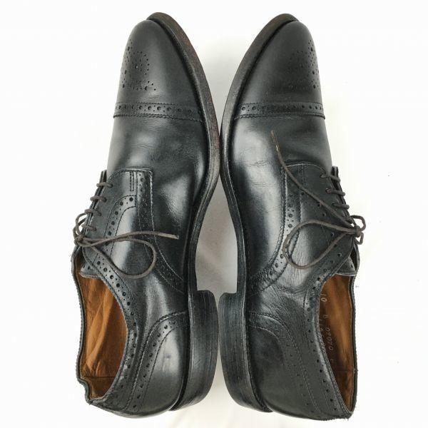 Vintage Allen Edmonds Sanford Cap Toe Business Shoes Black Size 10B Men's(USED)