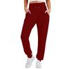 Dámské volné sportovní kalhoty s vysokým pasem, tepláky, módní, ležérní, s kapsami