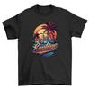 Retro_59 Sunset Cityscape Palm Trees T-Shirt Mens Womens Tees Top - Funny and Stylish! Retro Feel Mee