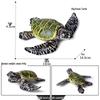 Cross-Border Children's Cognitive Amphibian & Reptile Tortoise Model Fish Tank Ornament Toy