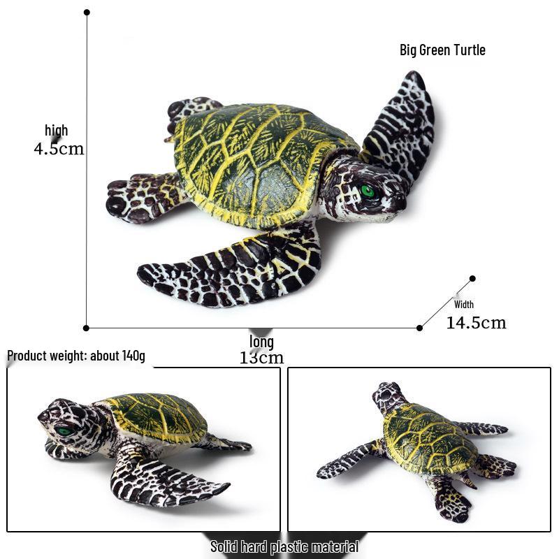 Cross-Border Children's Cognitive Amphibian & Reptile Tortoise Model Fish Tank Ornament Toy