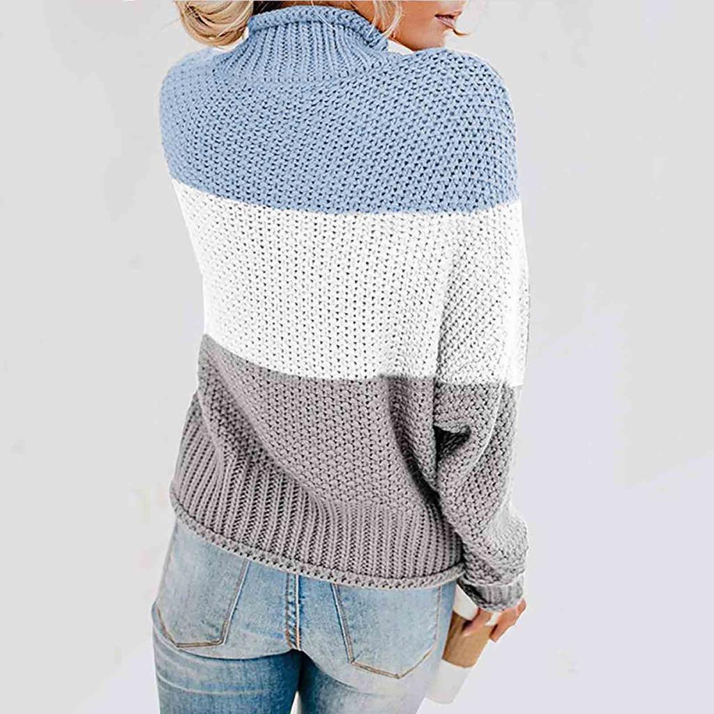 Womens Off The Shoulder Sweater Casual Knitted Loose Long Sleeve Pullover