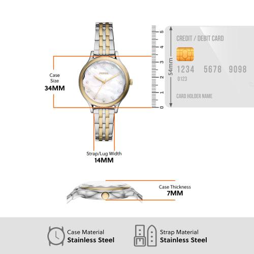 LANEY Three-Hand Two-Tone Stainless Steel Watch