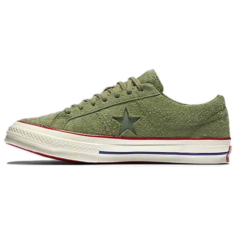 One Star Undefeated x One Star Converse Suede Low Olive 158894C 42 зелёный