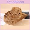 Classic Straw Sun Hat For Women With Wide Brim Handmade Breathable Summer Sun Protective Cap
