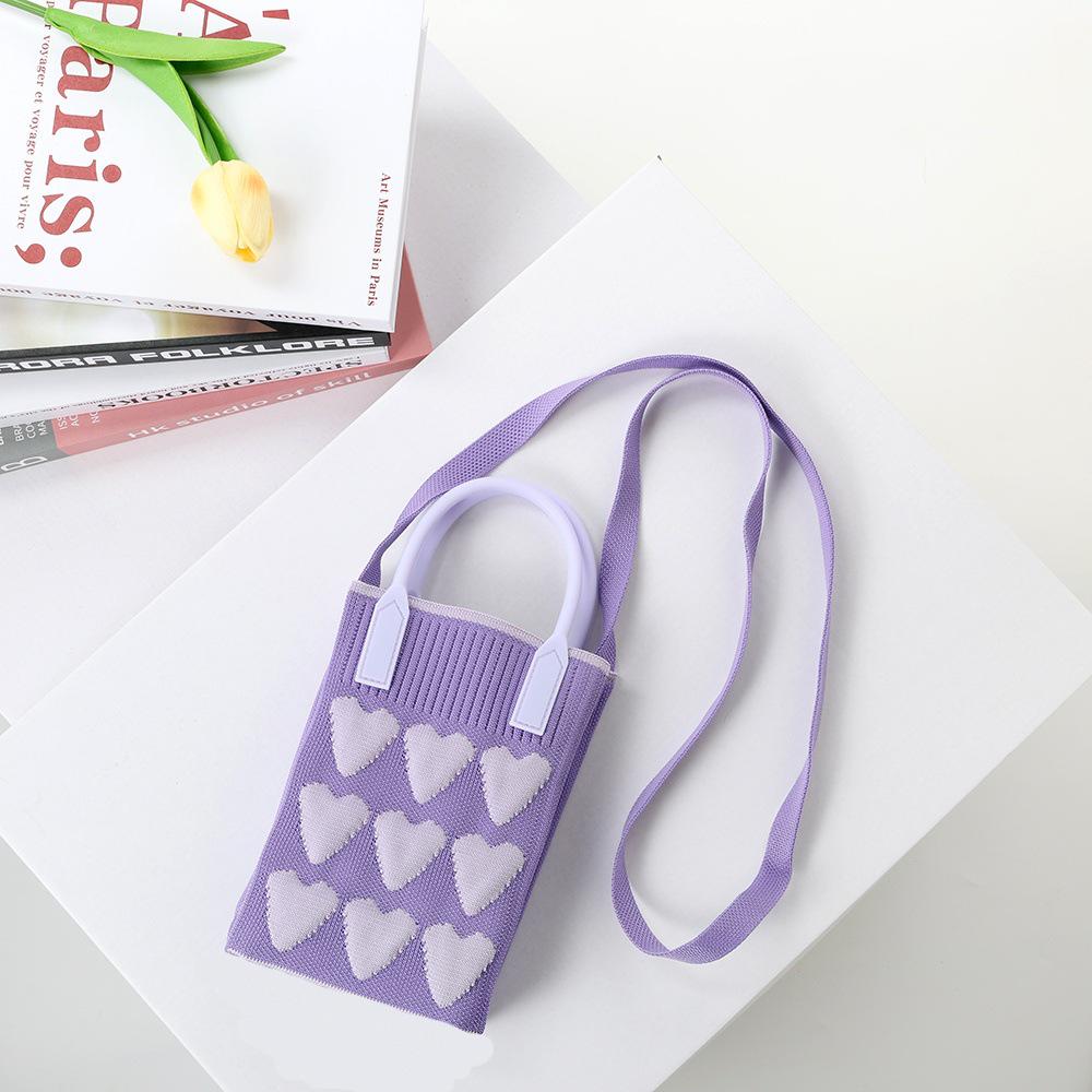 Korean Style 2024 Knit Tote & Crossbody Bag for Women